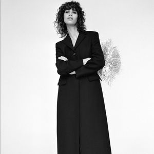 SALE🌠Rare ZARA Limited Edition Long Wool Coat NWT black